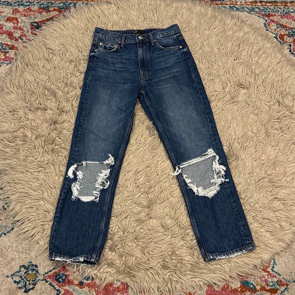 Maje ripped knee jeans size 38 (US 6)